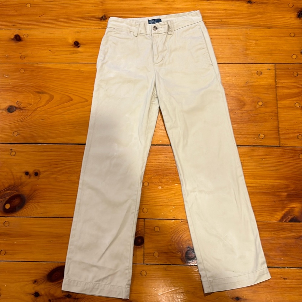 Ralph Lauren Cream Straight-Leg Kids Pants